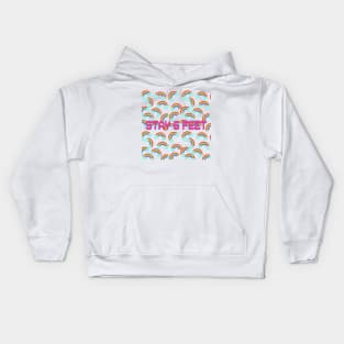 rainbow stay 6 feet Kids Hoodie